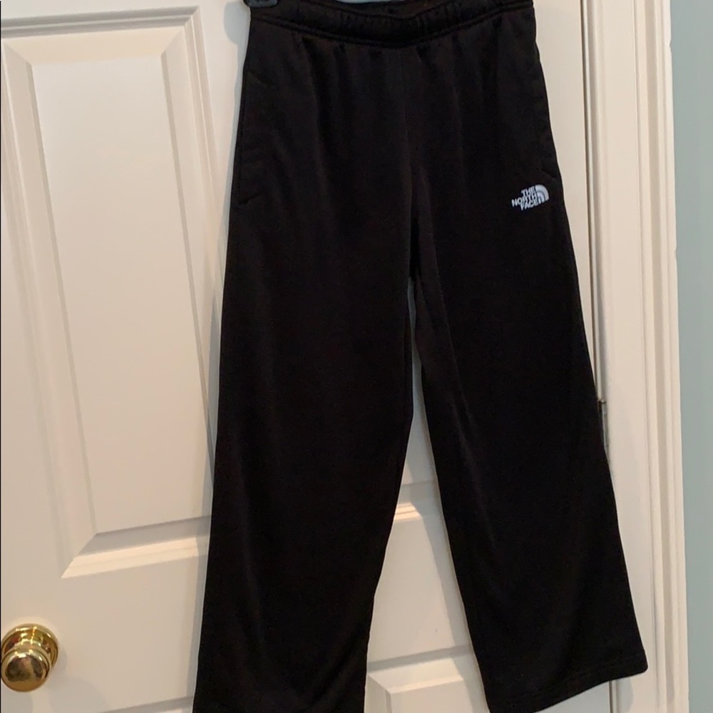 Boys fleece lined sweatpants north face